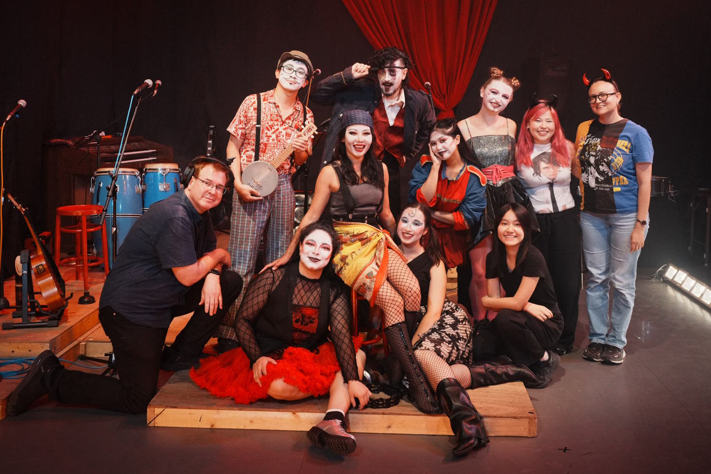 The cast and crew of I Speak in the Halls of Power